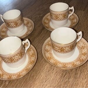 Elegant Gold and White Teacup Set Aynsley China Ltd.